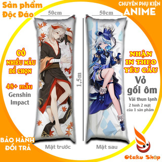 {48 mẫu Dakimakura} Vỏ Gối ôm Anime Game Genshin Impact siêu to dài 1,5mx50cm hàng có sẵn và đặt theo yêu cầu
