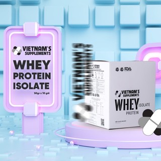 Whey Protein Isolate gói dùng 1 lần tiện dụng ( hộp 10 gói 300 gram )