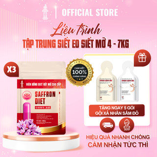  Combo 3 Viên Uống Giảm Thèm Ăn SAFFRON DIET Giảm Từ 4Kg - 7Kg An Toàn