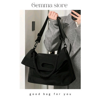 Túi tote túi vải dù đen size lớn đeo chéo đựng đồ đi học chơi du lịch đi biển đựng laptop Hàn Quốc