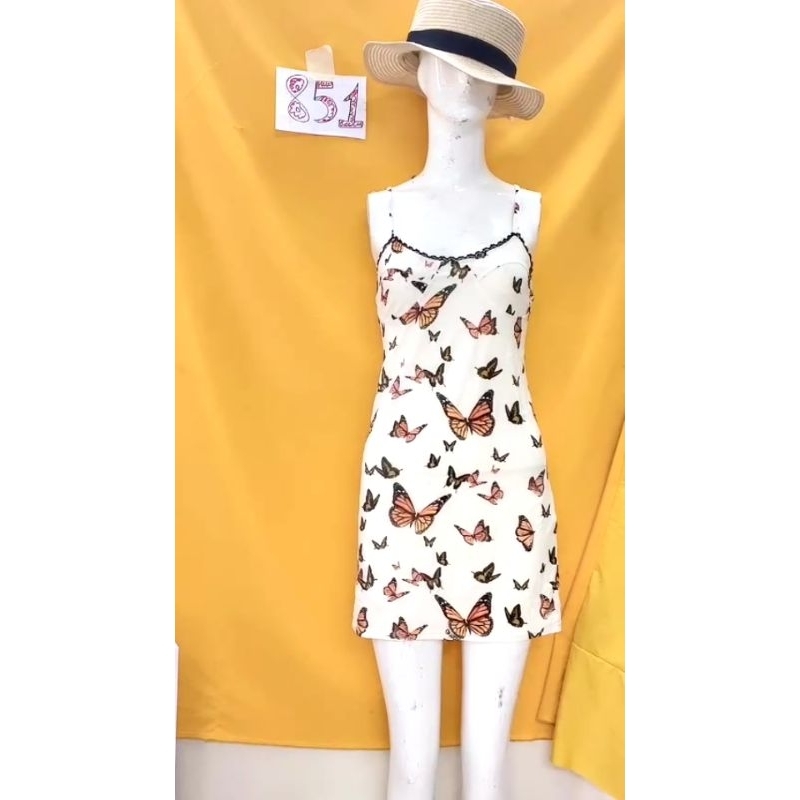 đầm dây họa tiết size S/M. S851
