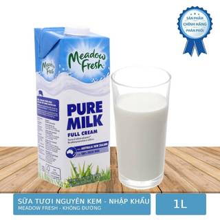 Sữa tươi meadow fresh pure milk nguyên kem hộp 1 lít