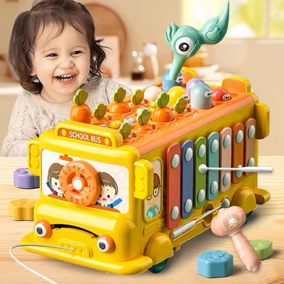 Đồ chơi đập chuột đa chức năng 13 trong 1 cho bé, đồ chơi giáo dục sớm trẻ em 1- 3 tuổi