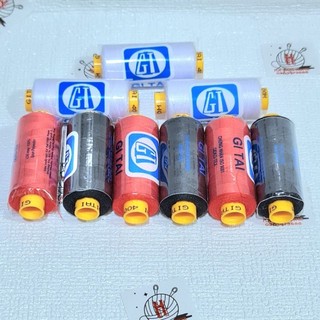 (400m/1 cuộn) cuộn chỉ gitai may quần áo trắng đen đỏ