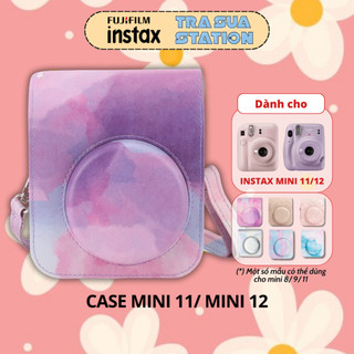 Bao da bảo vệ máy chụp ảnh lấy liền instax Mini 12/Mini 11 - Case túi đựng máy chụp ảnh instax Mini 12/ Mini 11 Hoạ Tiết