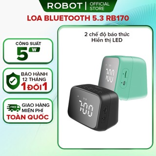 Loa Bluetooth 5.3 ROBOT RB170 Màn Hình LED Kiêm Đồng Hồ Báo Thức