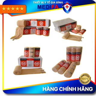 [Chính Hãng] Băng thun y tế tiệt trùng cao cấp 3 móc, màu da, 4in, 550cm kéo dãn