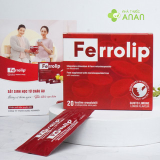 FERROLIP – SẮT SINH HỌC CAO CẤP Hộp 20 gói