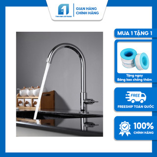 Vòi Bếp, Vòi Rửa Chén Lạnh THEONE FAUCET 1 Cắm Chậu, Cắm Tường Cao Cấp, Chắc Chắn, Bền Bỉ