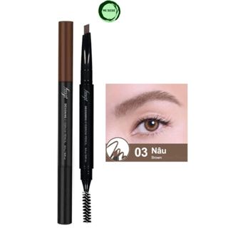 Chì kẻ mày The Face Shop Designing Eyebrow Pencil 2 đầu Lâu Trôi Dễ Kẻ Tán Sợi Lông Mày Mẫu Mới 0.3g - Mibebe