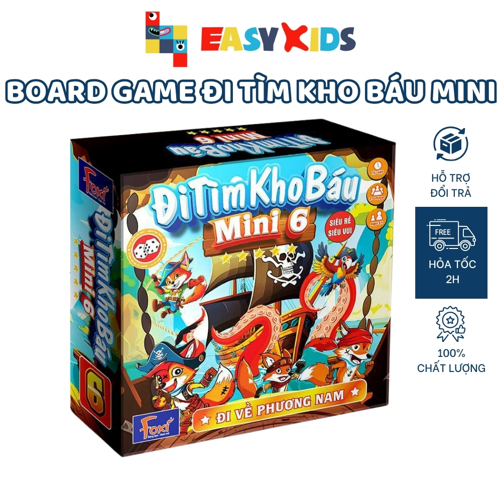 Đi Tìm Kho Báu Mini, Đồ Chơi Board Game phát triển tư duy toàn diện - kỹ năng quản trị và logic
