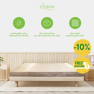 Đệm bông ép EVERON vỏ gấm gấp ba mảnh đủ kích thước