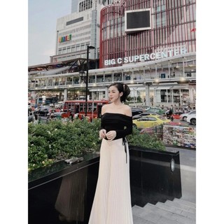 Áo Thun Gân Trễ Vai Dài Tay Rút Eo - Phong Cách Thời Trang TTMC0113