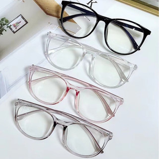 Kính nhựa kpop mắt trong - kính tròng trắng thời trang form nhỏ gm