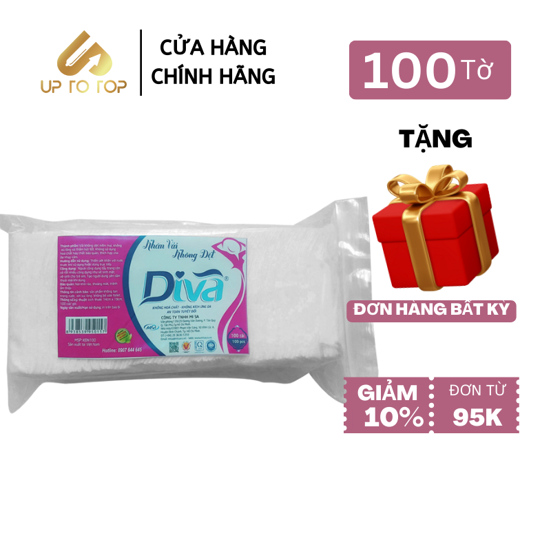 Khăn vải khô đa năng Diva 100 tờ