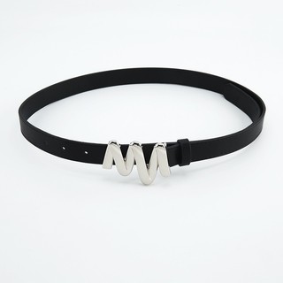 Thắt lưng dây nịt nữ quần jean mặt khóa hình ziczac bản 2.5cm phong cách thời trang.
