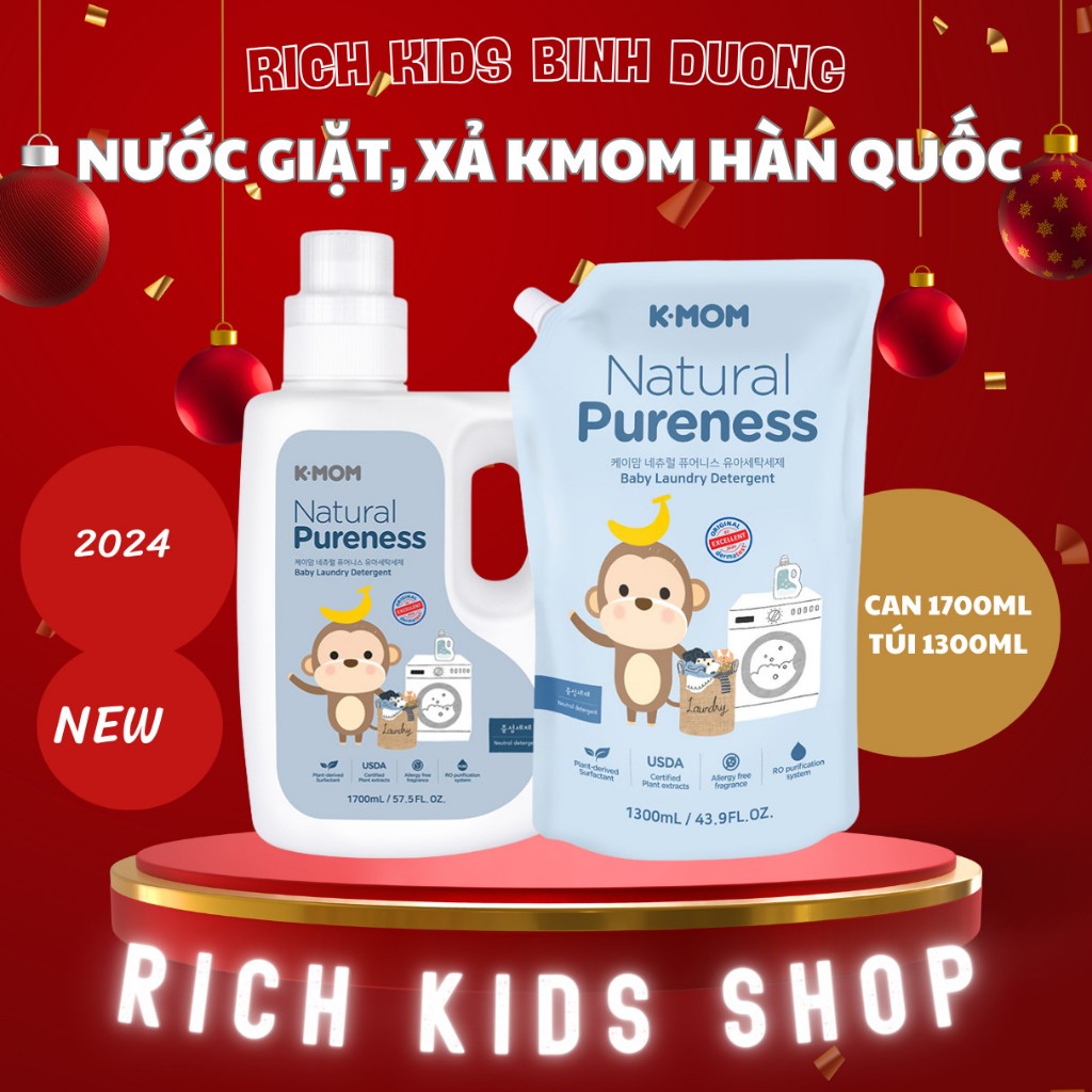 Nước giặt, xả KMOM hàn quốc