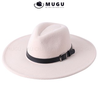 Mũ Phớt Nam Trung Niên FN26 - Mũ Fedora Vành Rộng Cao Cấp  | MUGU