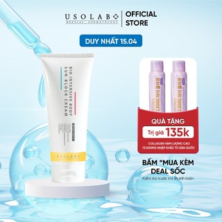 Kem chống nắng body USOLAB - Giúp nâng tone, dưỡng ẩm trắng mịn toàn thân SPF50+ PA++++ 120ml