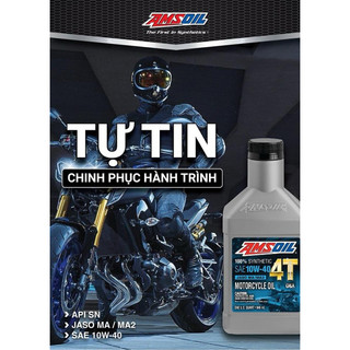 Dầu Nhớt Xe Số AMSOIL 4T Performance 10w-40 946ml (MC4QT)