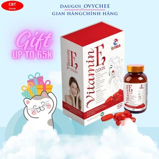Vitamin e oskin đỏ 1250mg / viên, hộp lọ 30 viên uống đẹp căng bóng da,hỗ trợ sức khỏe
