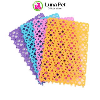 Tấm nhựa lót chuồng chó mèo LunaPet TL01 - Tấm lót sàn chuồng chuồng thú cưng kích thước 20*30 cm