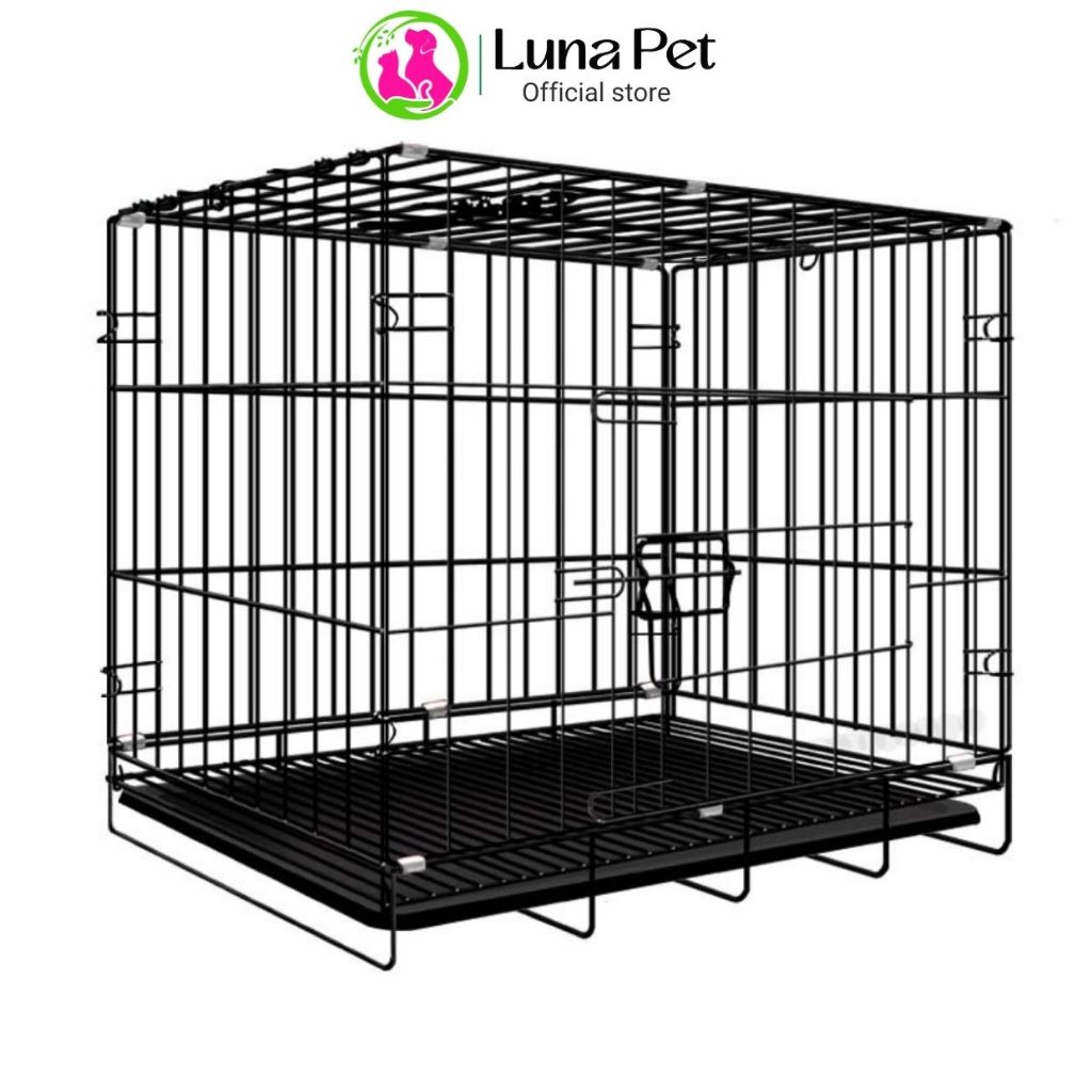 [ HOẢ TỐC] Chuồng nuôi chó LunaPet CN01 gấp gọn sơn tĩnh điện- Lồng chuồng nuôi chó mèo gấp gọn