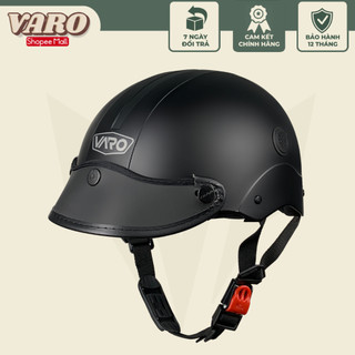 Mũ bảo hiểm nửa đầu NS VARO - Màu đen