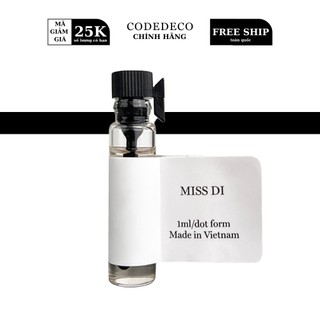 [ HB GIFT ] Nước Hoa CODEDECO Vial Dùng Thử 1ml Dạng Chấm, Tiết Kiệm, Tiện Lợi