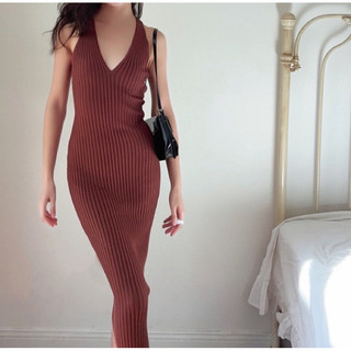 [HÀNG ĐẶT TRƯỚC] ĐẦM LEN KIM BODY DÁNG DÀI [KÈM ẢNH THẬT]