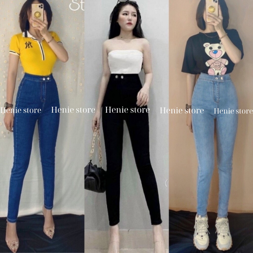 Quần Jean Nữ Lưng Cao [Hottrend