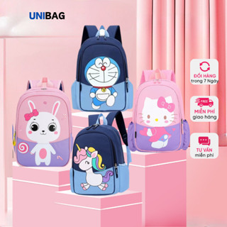 Balo mầm non cho bé trai bé gái, cặp cho bé đi học mẫu giáo 2 ngăn đựng sách vở quần áo bình nước
