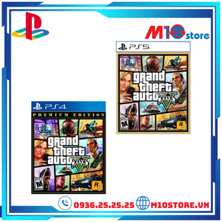 Đĩa game grand theft auto v - gta v ps5 và ps4
