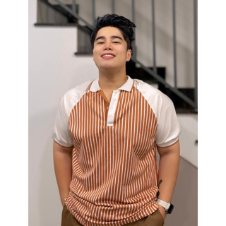   bigsize  Áo thun polo bigsize nam phối sọc dọc nhiều màu thời trang cỡ đại < 140kg 