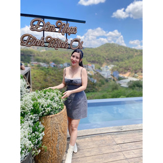 Đầm 2 dây tiểu thư