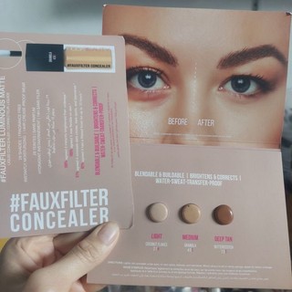 Sample kem che khuyết điểm Huda Beauty Fauxfilter Concealer Lumious matte