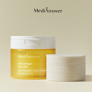 Bông Toner pad MEDIANSWER Vita Collagen Glow Pad 80 miếng 140ml