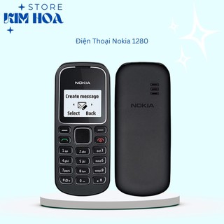 Điện thoại nokia 1280 hàng chính hãng pin siêu bền tặng kèm dây sạc và hộp có bảo hành 2024