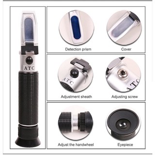 Máy Đo Thủy Phần Mật Ong , Khúc Xạ Kế , Đo Độ Ngọt Brix , Độ Ẩm ( tích hợp trong 1 sp )