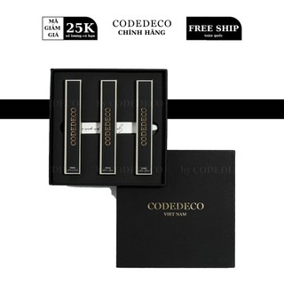 Bộ quà tặng 03 chai tinh dầu nước hoa codedeco dạng lăn 10ml