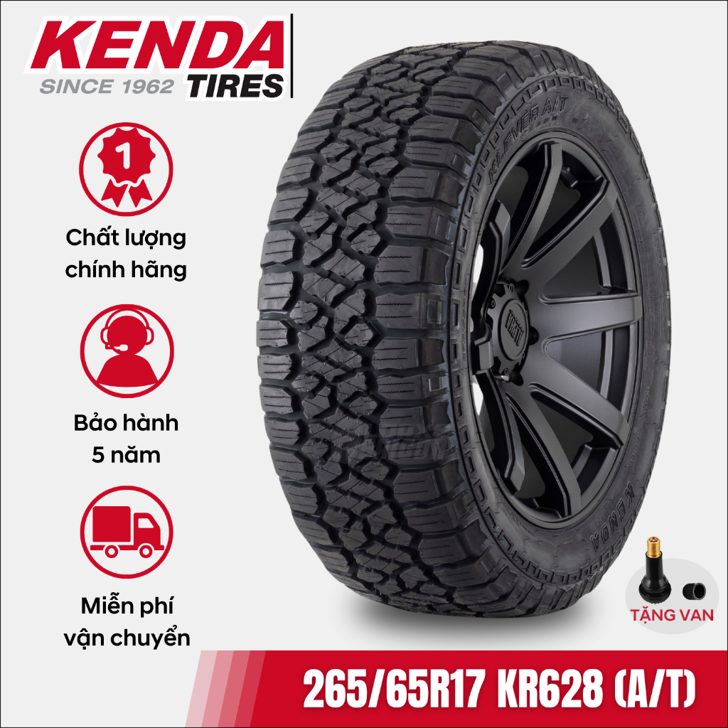 [Date24] Lốp ô tô Kenda 265/65R17 Klever AT KR628 | Lốp Toyota Hilux, Fortuner  | Hàng xuất khẩu USA | Bảo hành 5 năm