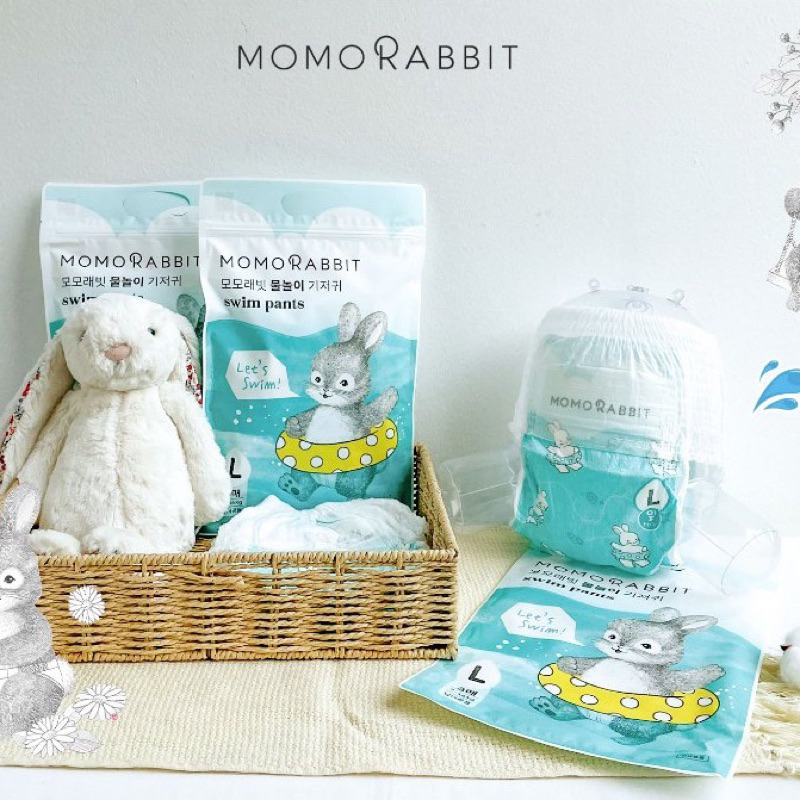 Bỉm bơi Momo Rabbit 2024 - L3 - 7-14kg -  XL3 - 11-18kg