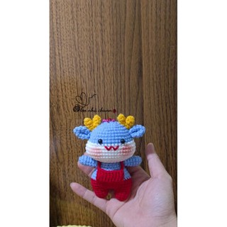 Móc khoá rồng bằng len, móc khoá rồng handmade