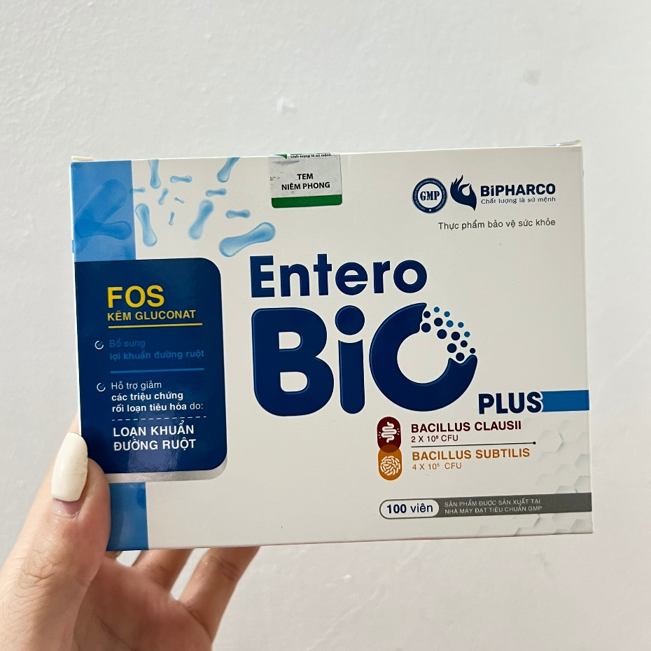 Men Entero Bio Plus Bổ Sung Lợi Khuẩn Đường Ruột, Hỗ Trợ Giảm Các Triệu Chứng Rối Loạn Tiêu Hóa