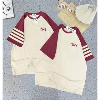 Áo phông nữ thêu hình bé cún dể thương chất vải cotton khô dày dặn thoáng mát from rộng cổ tròn