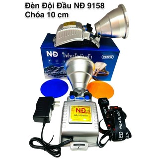 Đèn pin đội đầu siêu sáng chiếu xa 500m nd 9158