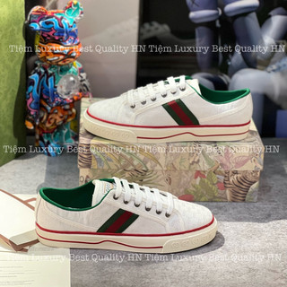 Giày thể thao gucci tennis 1977 'white mini gg'. giày thể thao gucci tennis 1977 trắng họa tiết