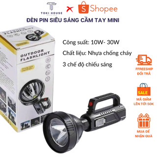 Đèn pin siêu sáng cầm tay TOKI HOUSE đèn pin cầm tay mini chiếu xa 500m chống thấm TK06