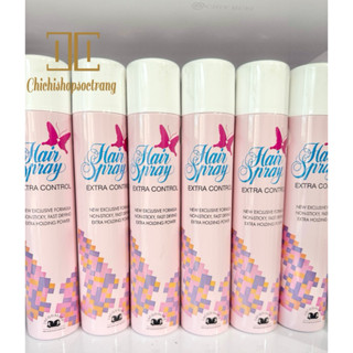  Keo xịt tóc keo con bướm Hair Spray Extra Control Jacqualine Keo hồng  Chichishopsoctrang  