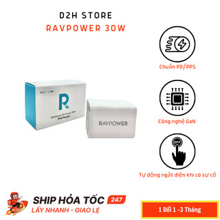 Củ sạc ravpower 30w rp-pc157 gan chuẩn pd/ pps